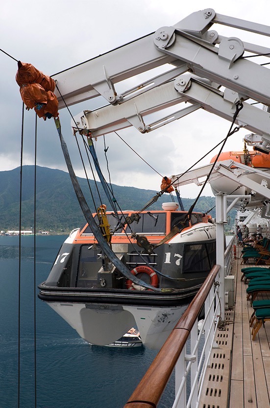  Shore tender launch, Rabaul, Papua New Guinea. 